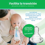 Dr. Brown's Anti-Colic Options+ Biberón de Vidrio Estrecho para...