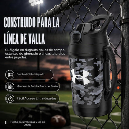 Under Armour Botella de agua aislada con asa y gancho para cerca, j...