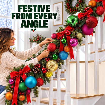 Relaxgiant 36 bolas de Navidad para techo, multicolor | Tamaños sur...