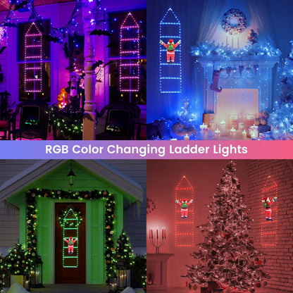 Toodour - Luces de decoración navideña, 1 m de luces decorativas RG...