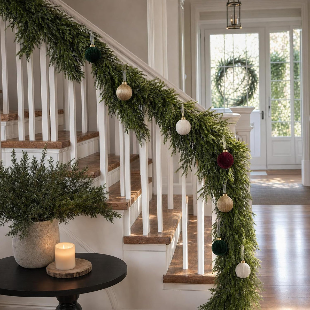 Adornos de bola de Navidad de 15 quilates, decoración de árbol de N...