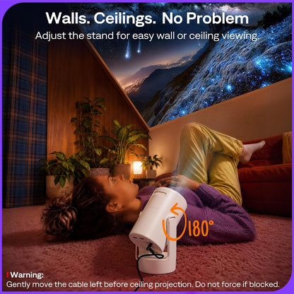 Aurzen Roku TV E1R Mini proyector portátil inteligente con WiFi y B...