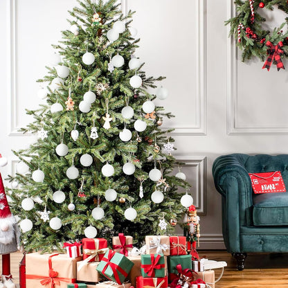 Adornos de bola de Navidad de 30 quilates, decoración de árbol de N...