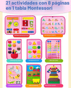Exorany Tablero ocupado Montessori Juguetes para niñas pequeñas, re...