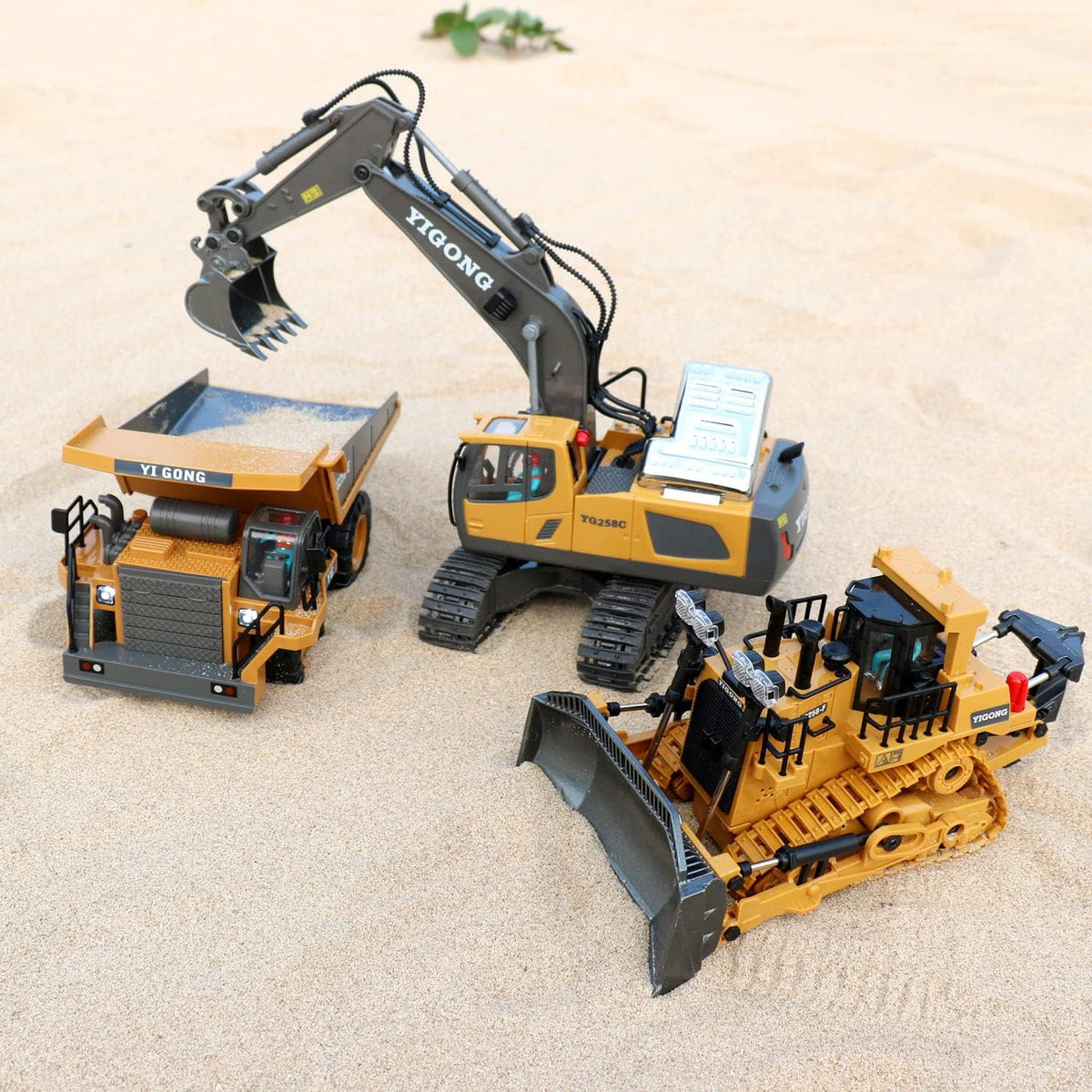 Dwi Dowellin Excavadora de control remoto juguetes para niños, exca...