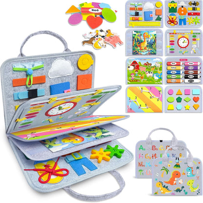 Gojmzo Busy Board Montessori Juguetes para niños pequeños, regalos...