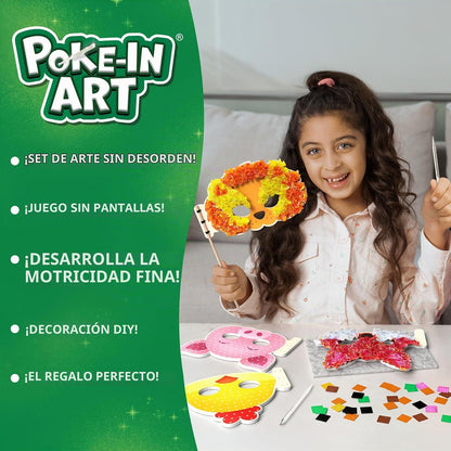 Skillmatics Poke-in Art - Máscaras de animales, kit de manualidades...