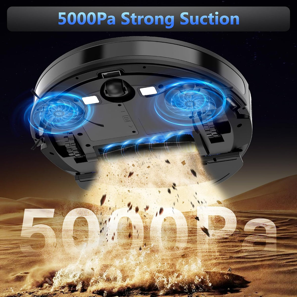 Tikom Robot aspirador y trapeador combinado, aspiradora robótica de...