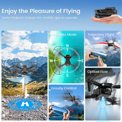 AVIALOGIC Mini dron con cámara y pantalla LCD para niños y adultos,...