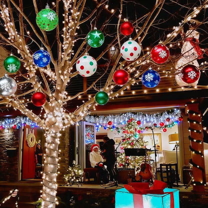 Huoety Bolas inflables de adornos de Navidad de 9 pulgadas, decorac...
