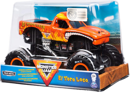 Monster Jam Oficial - El Toro Loco Monster Truck, vehículo fundido...