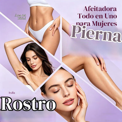 Recortadora de bikini para mujer, afeitadora eléctrica impermeable...