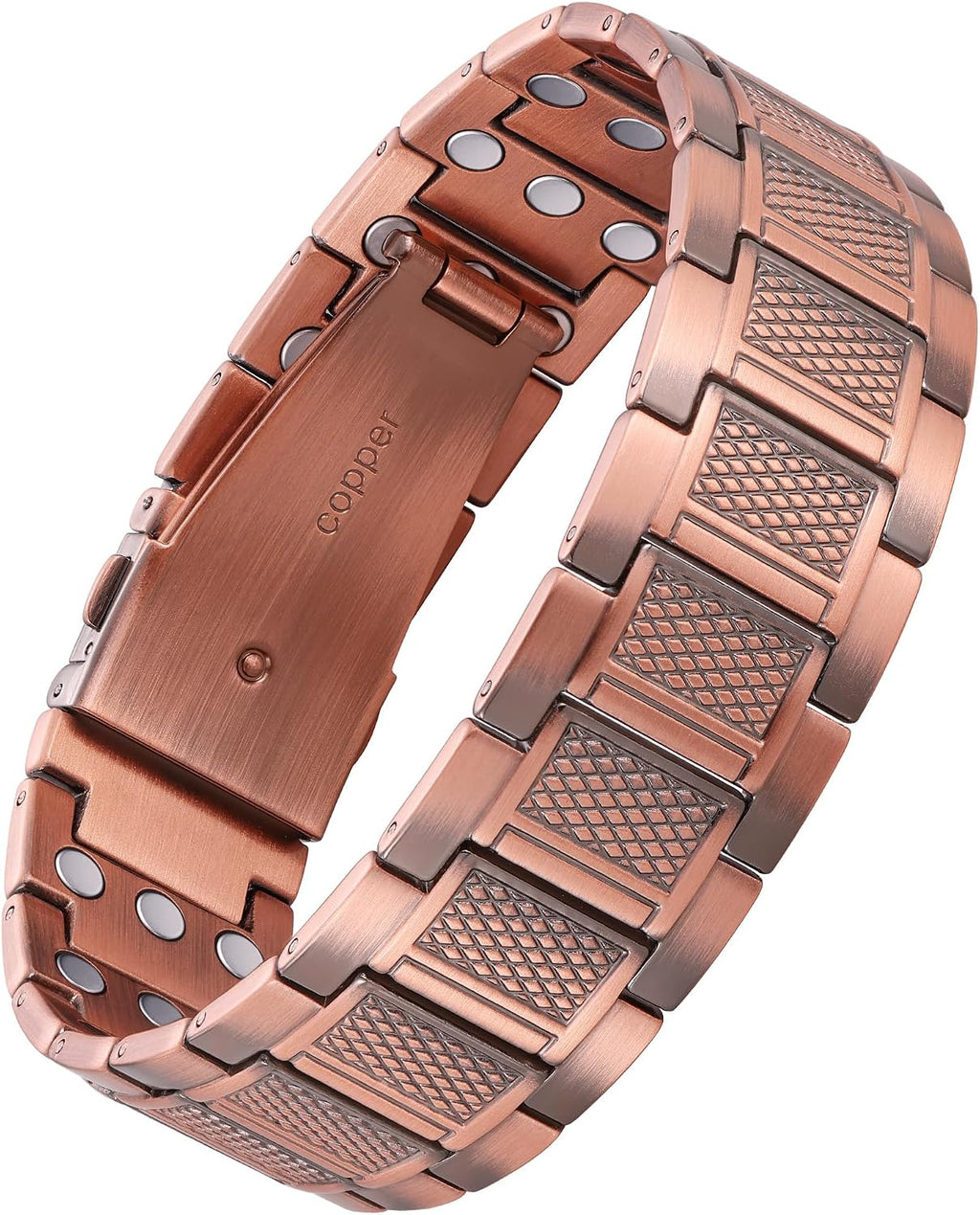 Pulsera de cobre para hombre Feraco, 3 veces más fuerte, pulseras m...