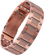 Pulsera de cobre para hombre Feraco, 3 veces más fuerte, pulseras m...
