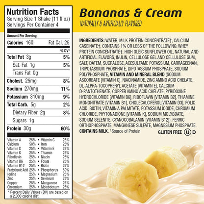 Premier Protein Batido de proteína de 1.06 onzas, plátano, 12 unidades