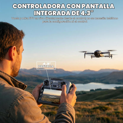 Contixo F26 Volant Drone con controlador de pantalla de 4.3", F...