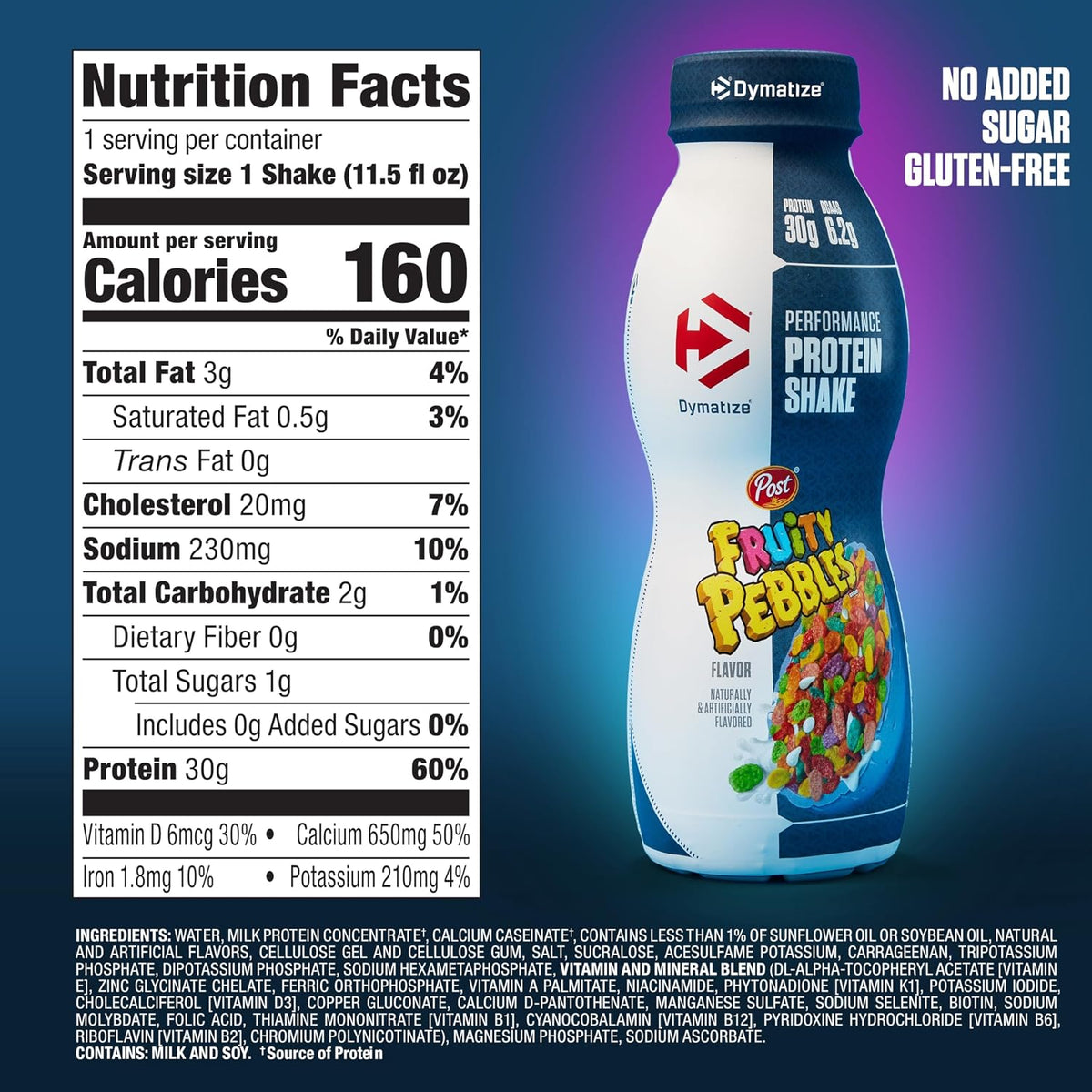 Dymatize Performance - Batido de proteínas, guijarros frutales, 1.0...