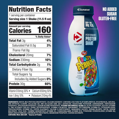 Dymatize Performance - Batido de proteínas, guijarros frutales, 1.0...