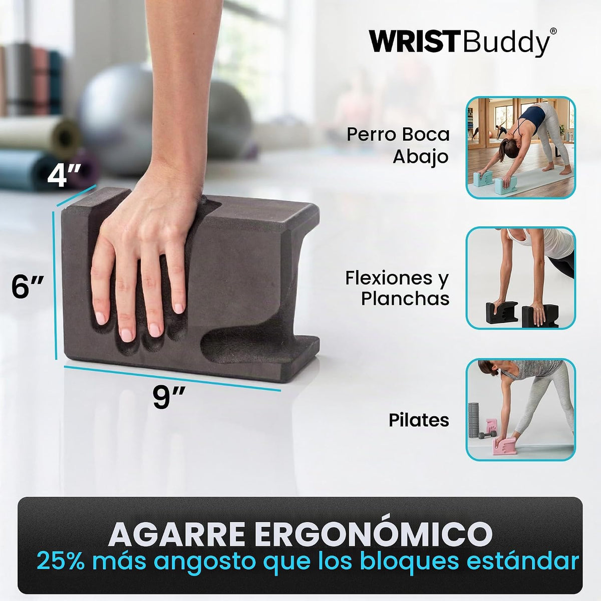 WRISTBuddy Bloques de yoga (izquierdo + derecho) - Bloques de EVA e...