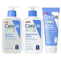 CeraVe Juego de baño para bebé, lavado y champú de 8 onzas + loción...