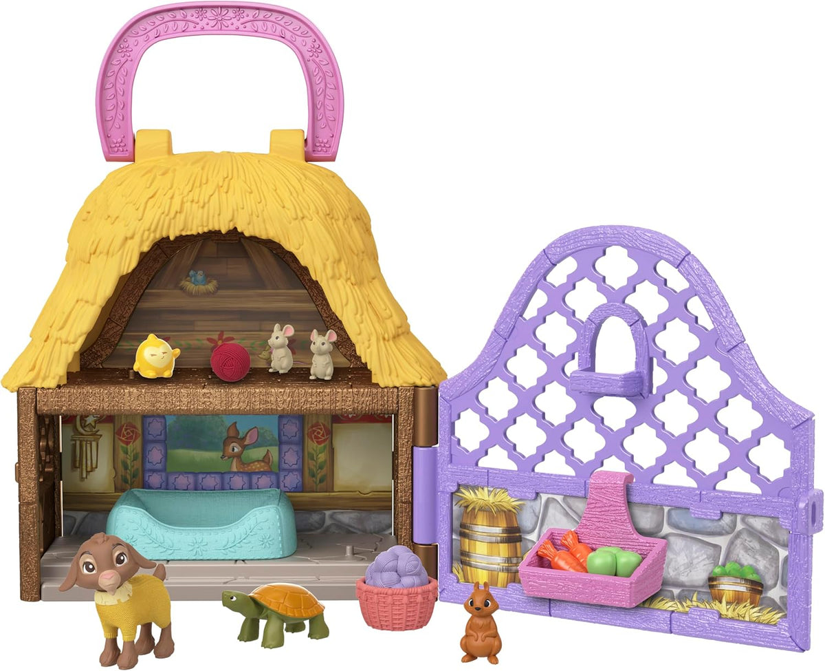 Mattel Disney Wish Juego de Microfigura y Casa de Muñecas, Set Port...