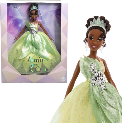 Mattel Juguetes de princesa Disney, muñeca Tiana coleccionista que...