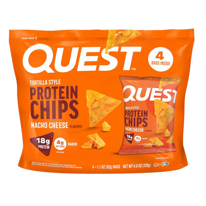 Quest Nutrition - Chips de proteína estilo tortilla de queso nacho,...