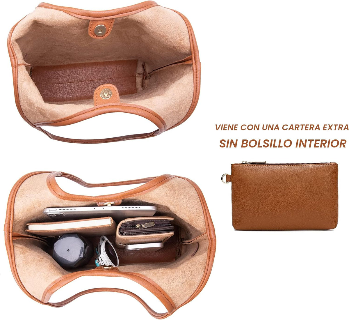 Montana West Bolsos estilo hobo holgados para mujer, bolsos de homb...