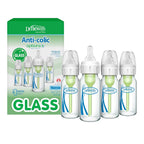 Dr. Brown's Anti-Colic Options+ Biberón de Vidrio Estrecho para...