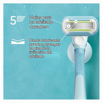 Gillette Venus Smooth Recambios de cuchillas de afeitar para mujer,...