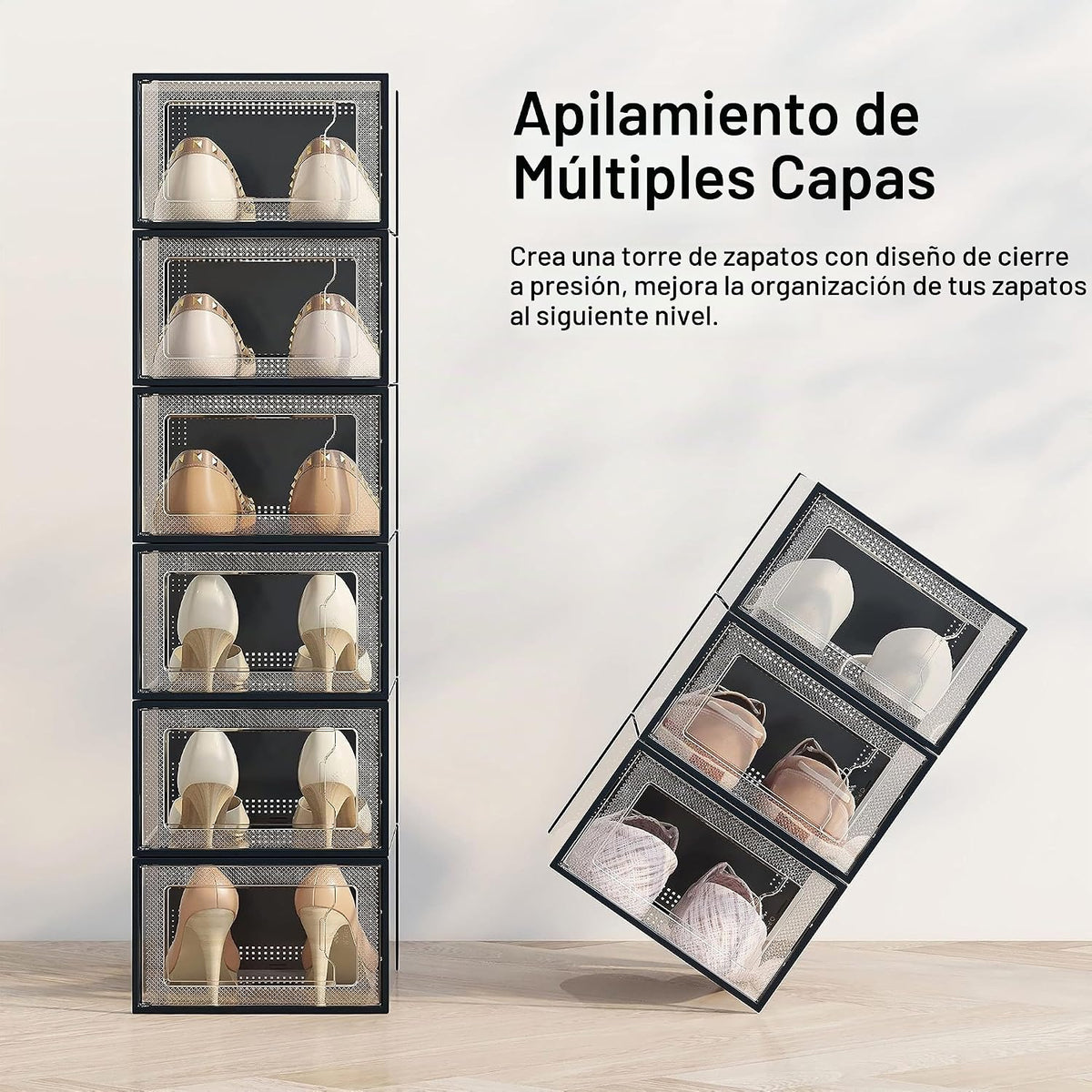 SEE SPRING Caja de almacenamiento para zapatos XX-Grande talla 14,...