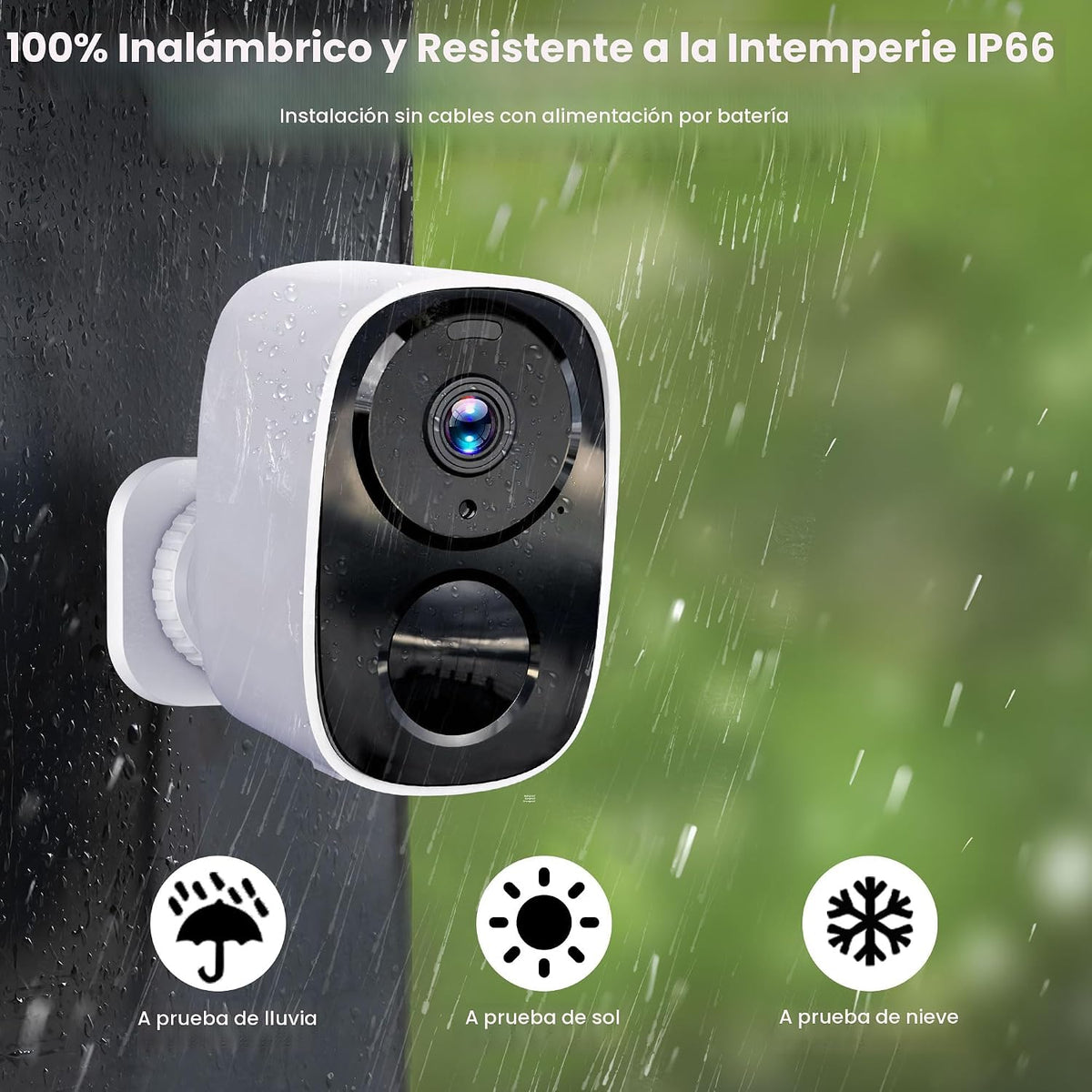 Cámaras de seguridad 2K actualizadas 2026 inalámbricas para exterio...
