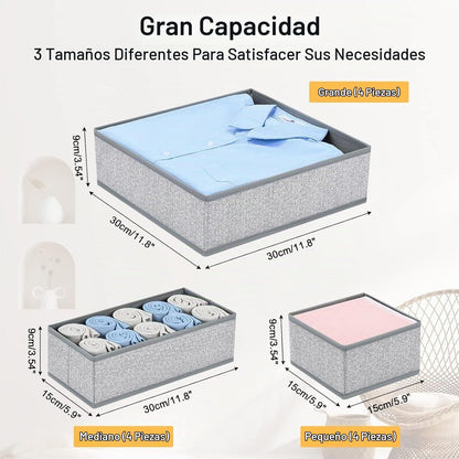 DIMJ Organizadores de Cajones de Telas, Organizador de Ropa Interio...
