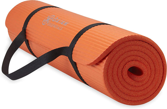 Gaiam Tapete de yoga grueso, esterilla de ejercicio y fitness con c...