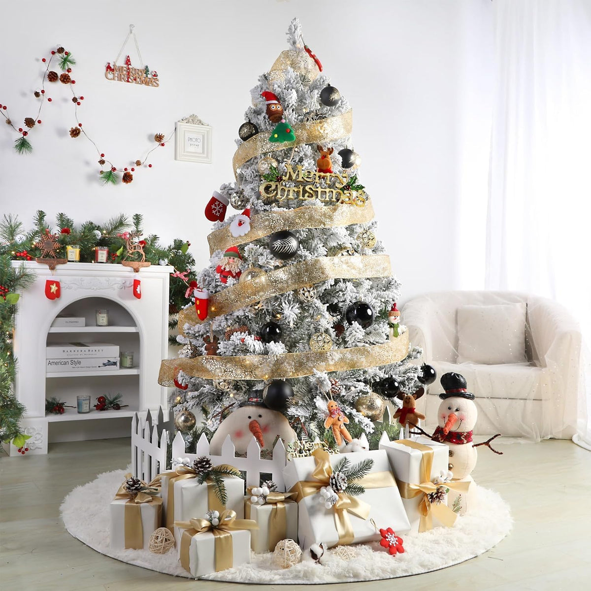 SHareconn - Bolas de árbol de Navidad, 30 unidades de 2.36 pulgadas...
