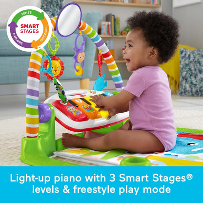 Gimnasio de piano Fisher-Price Baby Playmat Deluxe Kick &amp; Play...