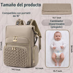 Tealari Mochila para pañales, elegante bolsa de pañales para bebé,...