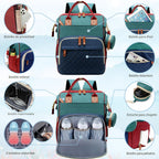 SHITIESHOU Bolsa de pañales mochila para bebé, bolsa de pañales par...