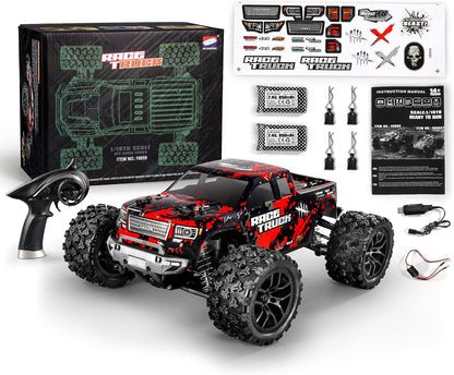HAIBOXING 1\/18 4WD RC Truck 36KM\/H impermeable 2 baterías 2.4G co...
