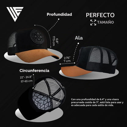 Urban Effort Trucker Hat para hombre – Gorra de béisbol con parte t...