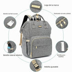 GAIVP Mochila para pañales, bolsas de pañales para bebés, niñas y n...