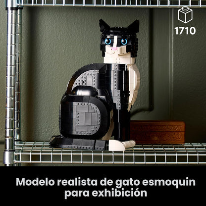 LEGO Ideas Tuxedo Cat - Juegos de construcción para adultos, mayore...