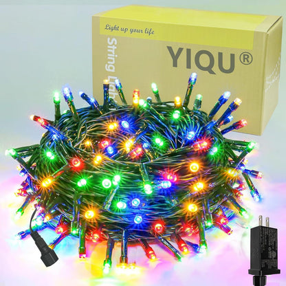 Tira de luces de Navidad multicolor extensibles de 75.8 pies con 20...