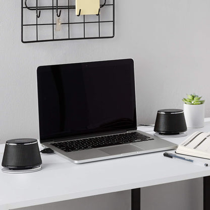 Amazon Basics - Altavoces de computadora alimentados por USB con so...