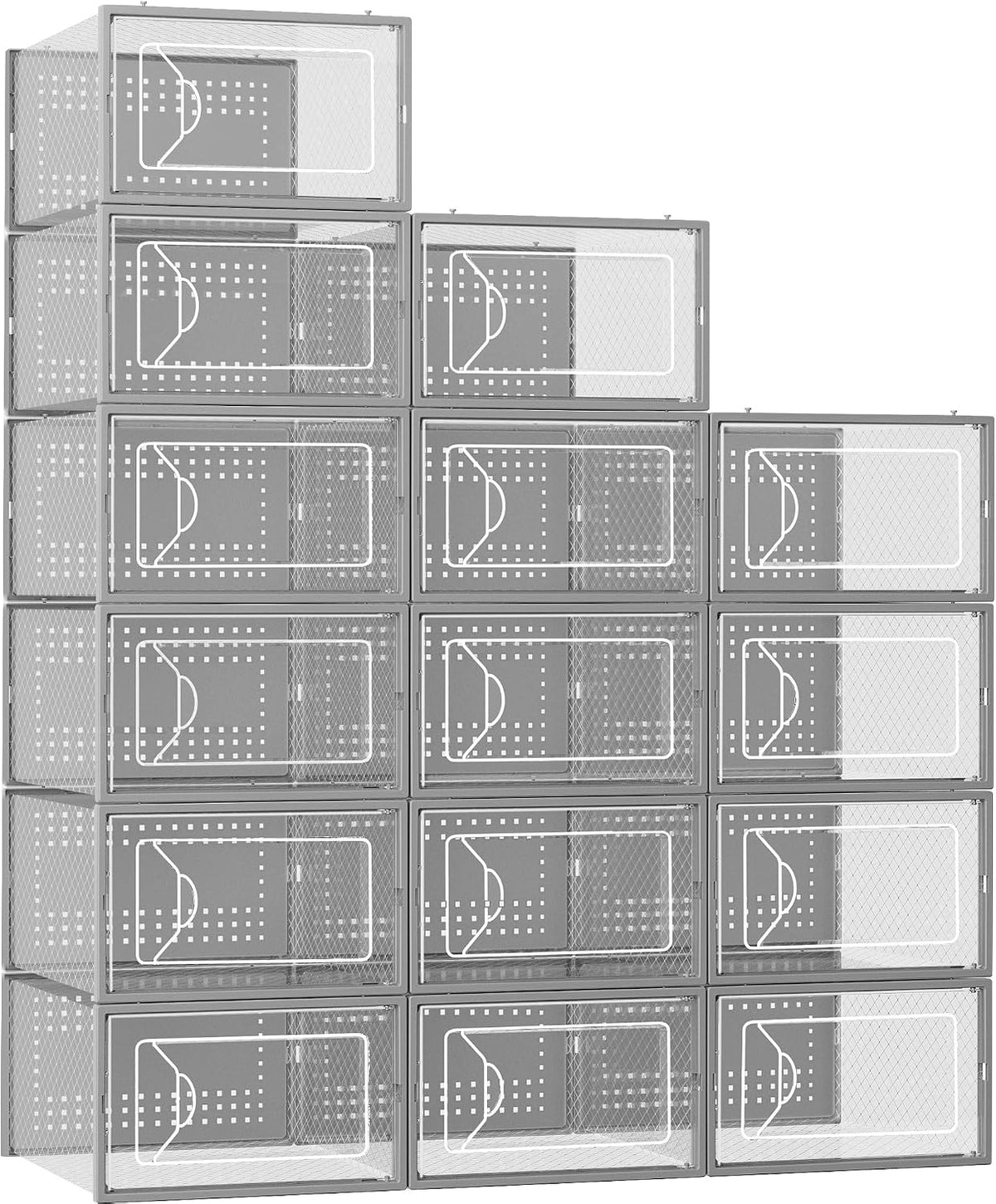 Foluck Caja de almacenamiento de zapatos, paquete de 15 organizador...