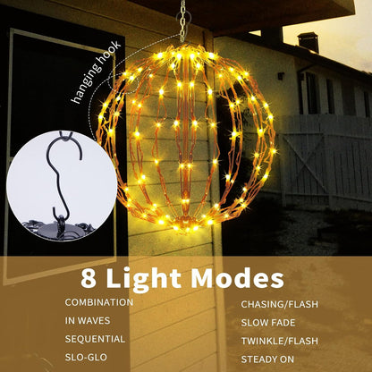 Bolas de luz de Navidad de 16 pulgadas, paquete de 3 decoraciones n...