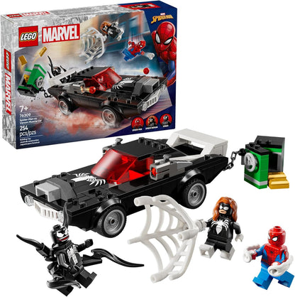 LEGO Marvel Spider-Man vs. Venom Muscle Car Toy - Juego de construc...