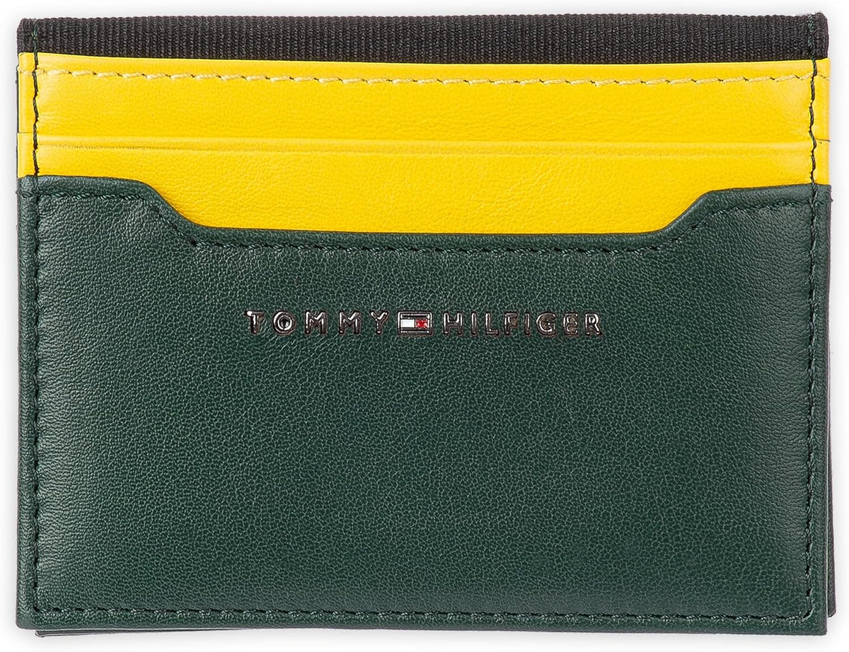 Tommy Hilfiger Cartera Passcase para hombre con ventana de identifi...