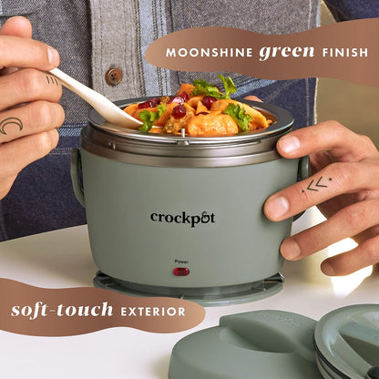 Crock-Pot Lonchera eléctrica portátil de 20 onzas, calentador de al...