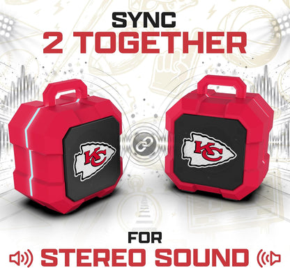 SOAR NFL Shockbox - Altavoz Bluetooth inalámbrico LED, resistente a...